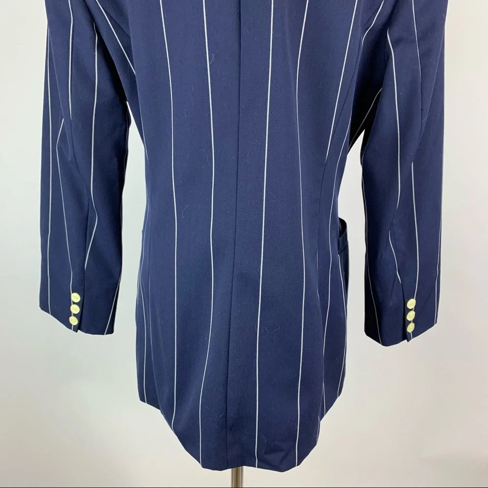 Vintage Mr. Jax Double Breasted Pinstripe Blazer - Picture 8 of 10